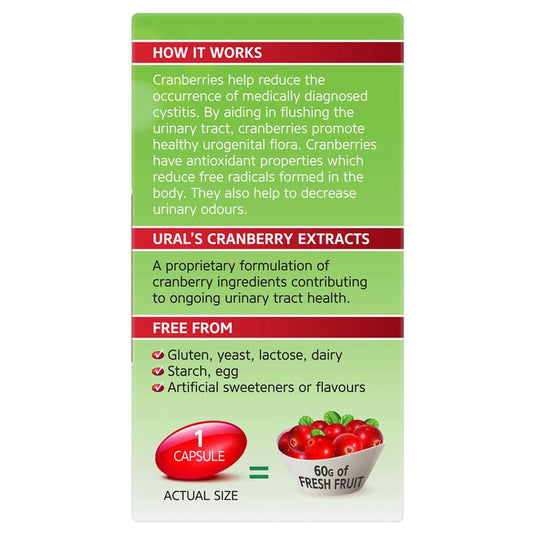 Ural High Strength Cranberry 60000mg 30 Capsules