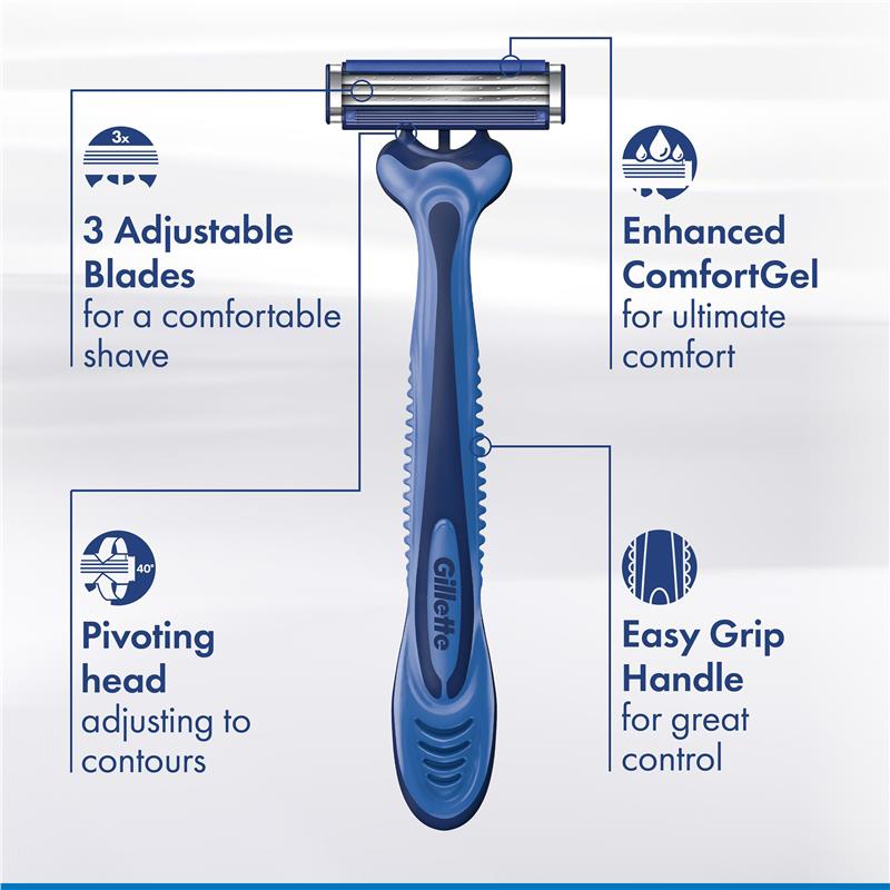 Load image into Gallery viewer, Gillette Sensor 3 Disposables Male 4 Pack
