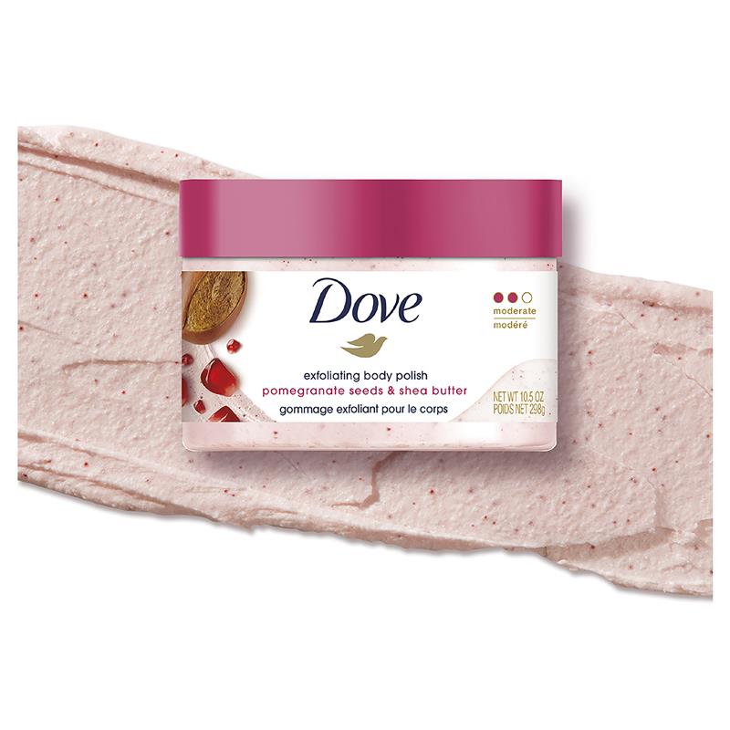 Load image into Gallery viewer, Dove Exfoliating Body Polish Pomegranate and Shea Butter 298g
