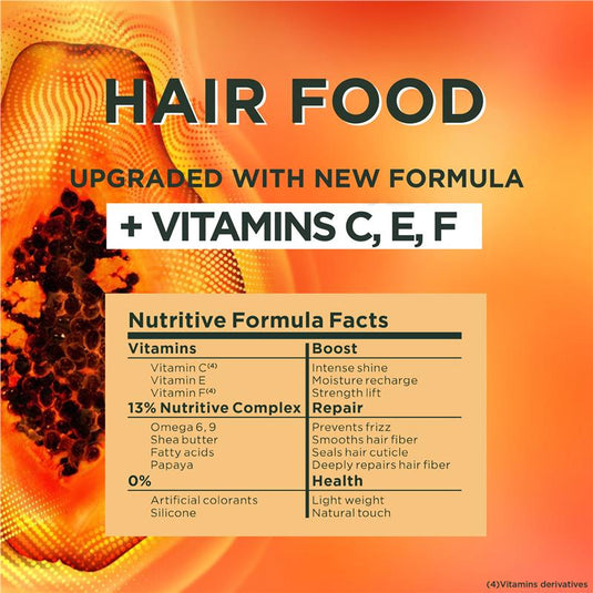 Garnier Fructis Hair Food Repairing Papaya 3-in-1 Mask Treatment for Damaged Hair 390ml