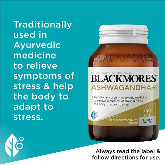 Blackmores Ashwagandha + 120 Tablets