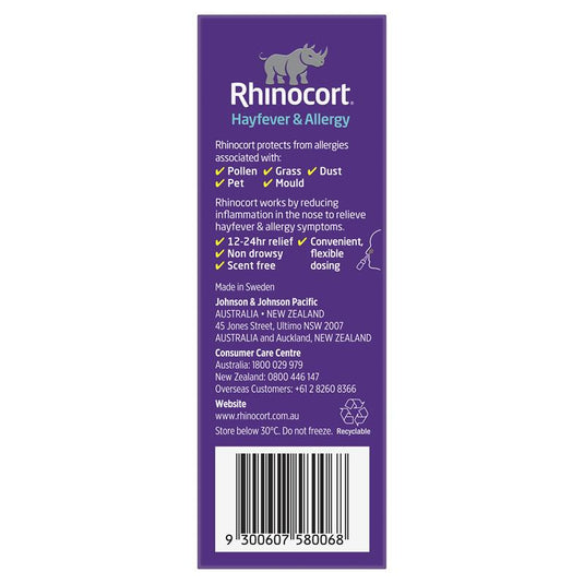 Rhinocort Original Hayfever & Allergy Nasal Spray 120 Sprays