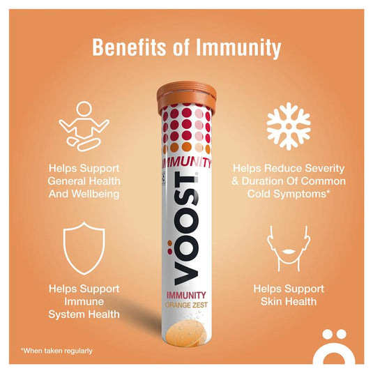 Voost Immunity Orange Zest Effervescent Tablets 60 Pack Exclusive Size
