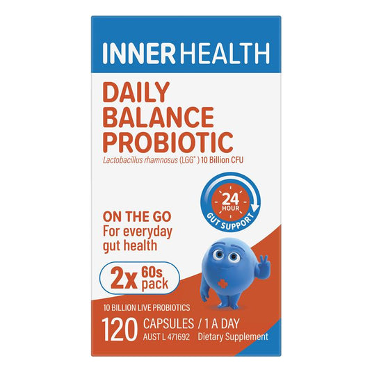 Inner Health Daily Balance Probiotic 120 Capsules