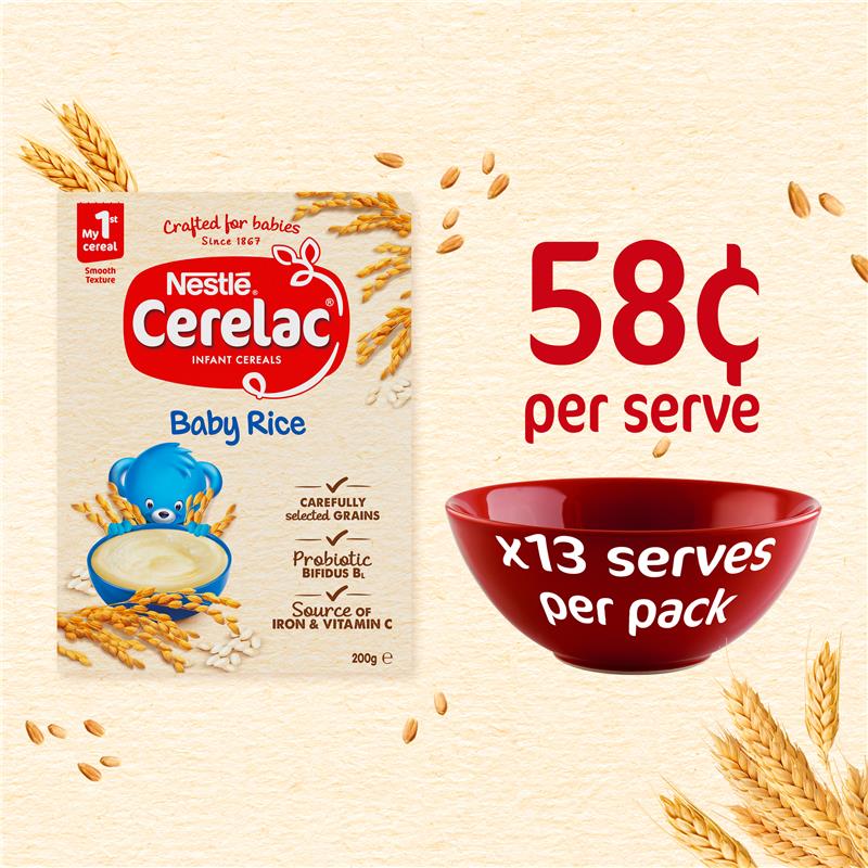 Load image into Gallery viewer, Nestle CERELAC Baby Rice Cereal Stage 1 – 200g
