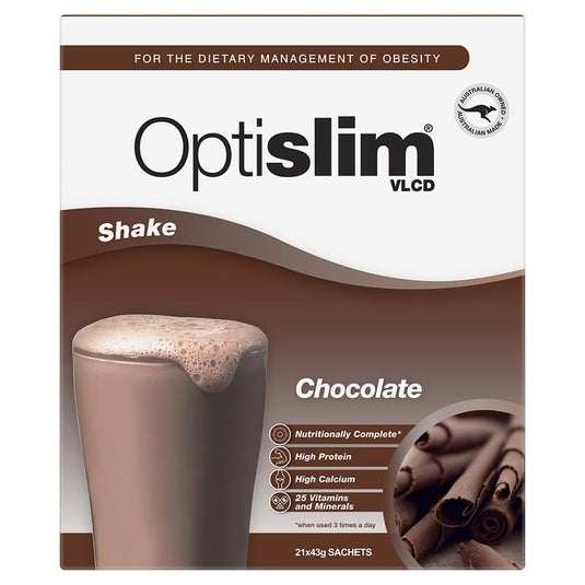 Optislim VLCD Meal Replacement Shake Chocolate 21x43g Sachets