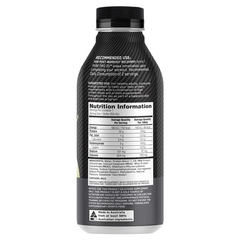 Load image into Gallery viewer, Optimum Nutrition Pure Pro 35 Vanilla 355ml
