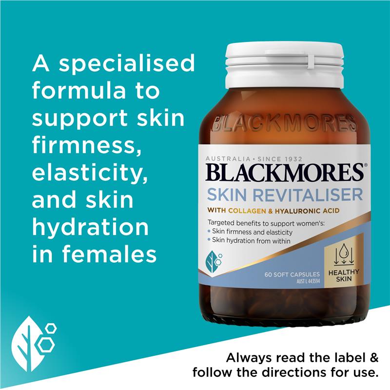 Load image into Gallery viewer, Blackmores Skin Revitaliser 60 Capsules
