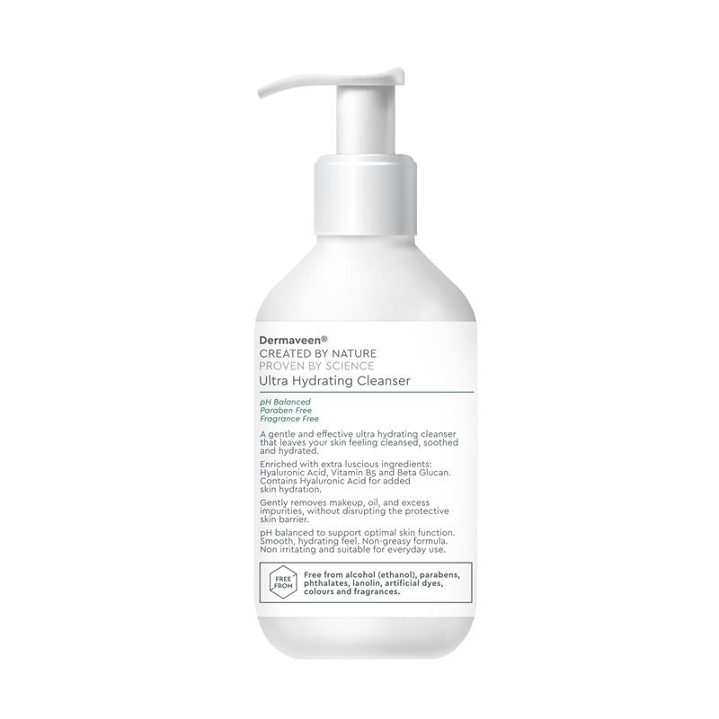 Load image into Gallery viewer, DermaVeen Face Ultra Hydrating Cleanser 200ml

