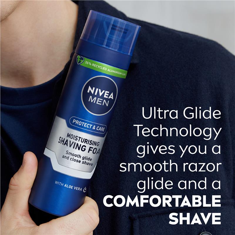 Load image into Gallery viewer, NIVEA MEN Protect &amp; Care Shaving Foam Moisturising 200ml
