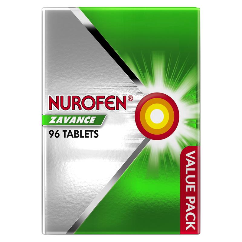 Load image into Gallery viewer, Nurofen Zavance Fast Pain Relief Tablets 256mg Ibuprofen 96 Pack
