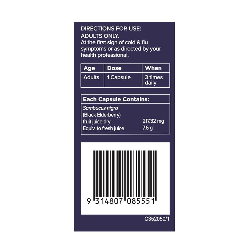 Load image into Gallery viewer, Sambucol Cold &amp; Flu Double Strength 12 Capsules
