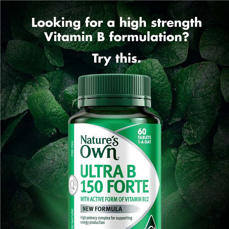 Load image into Gallery viewer, Nature's Own Ultra B 150 Forte 60 Tablets

