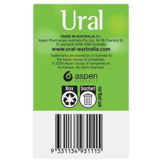 Ural Effervescent Powder Cranberry 28 Sachets