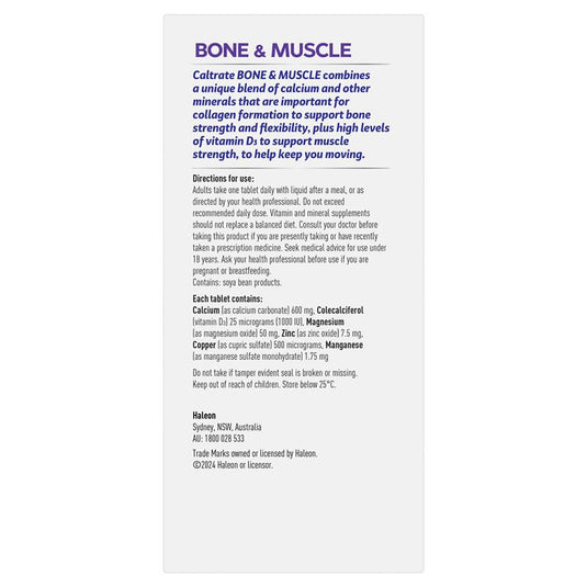Caltrate Bone and Muscle 100 Tablets
