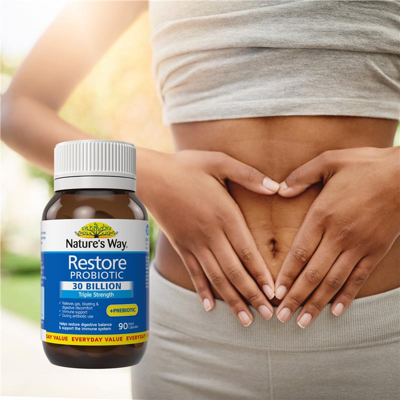 Load image into Gallery viewer, Nature's Way Restore Probiotic 30 Billion 90 Capsules
