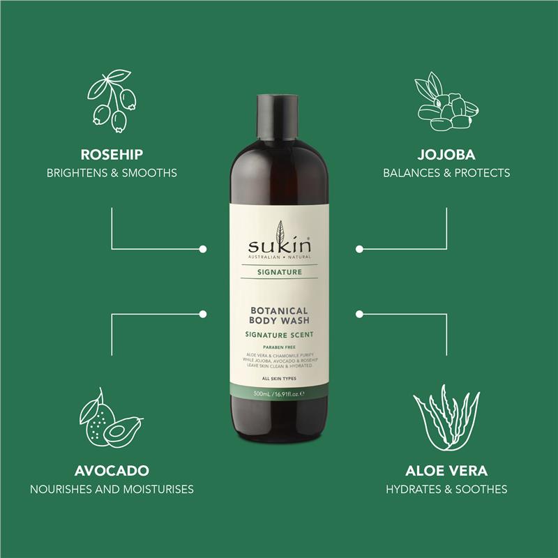 Load image into Gallery viewer, Sukin Signature Botanical Body Wash 500ml
