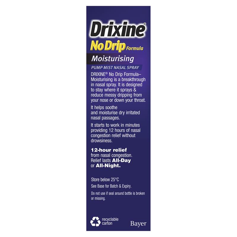 Load image into Gallery viewer, Drixine 12 Hour Relief No Drip Moisturising Nasal Spray 15mL
