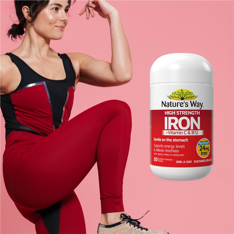 Load image into Gallery viewer, Nature's Way High Strength Iron 30 Tablets
