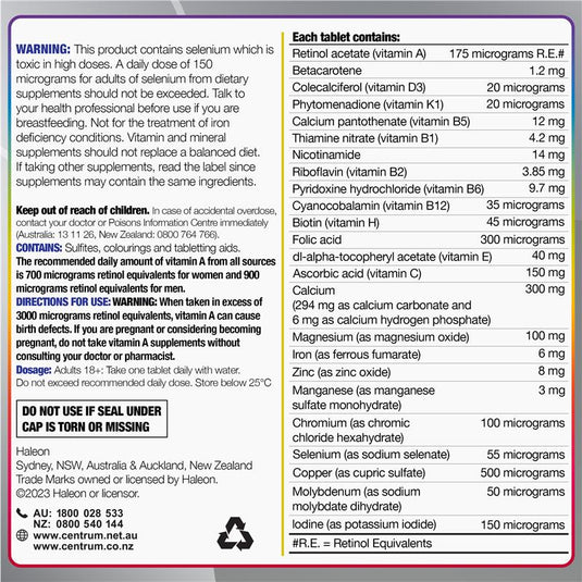 Centrum For Women 50+ 90 Tablets Exclusive Size