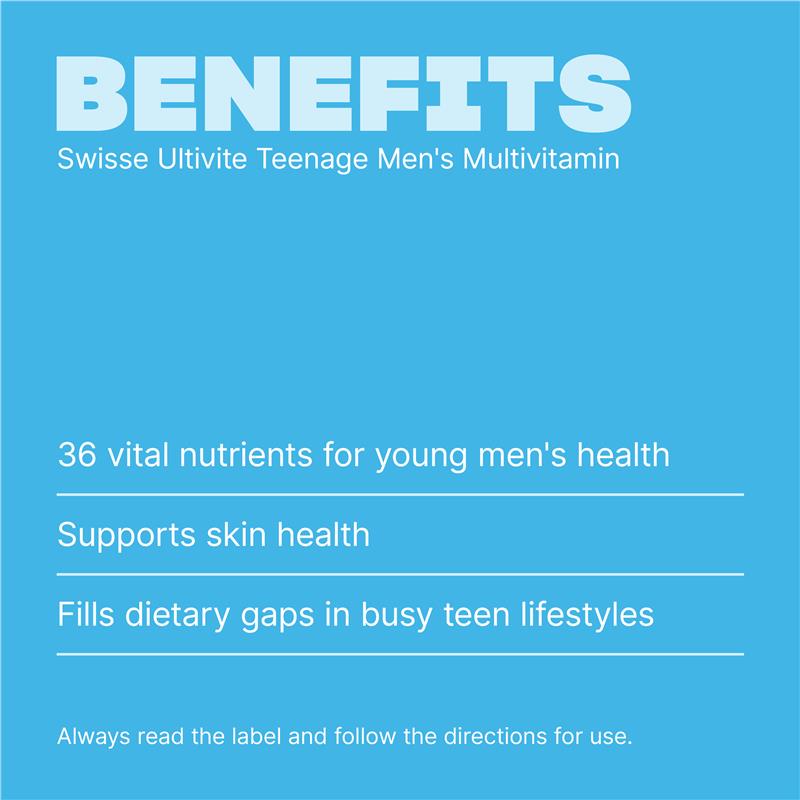 Load image into Gallery viewer, Swisse Teenage Ultivite Men's Multivitamin 60 Tablets
