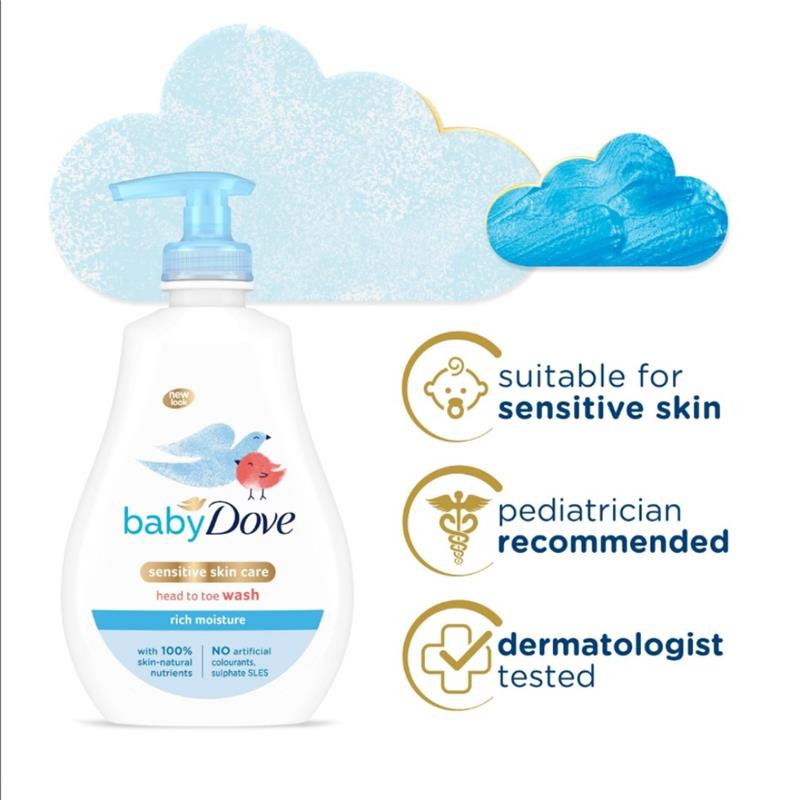 Load image into Gallery viewer, Baby Dove Rich Moisture Baby Wash 400ml
