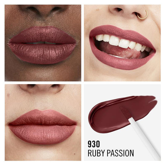 Rimmel London Mega Matte Liquid Lip 930 Ruby Passion