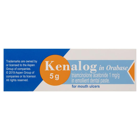 Kenalog in Orabase for Mouth Ulcers 5g - Triamcinolone (S3)