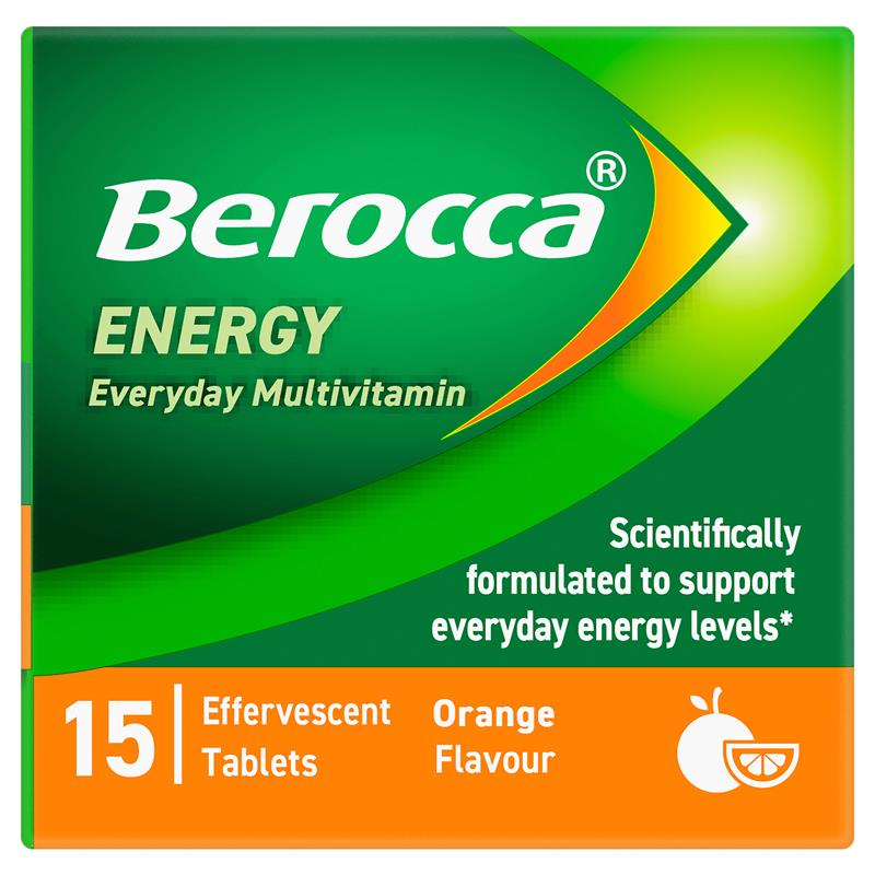Load image into Gallery viewer, Berocca Energy Orange 15 Effervescent Tablets
