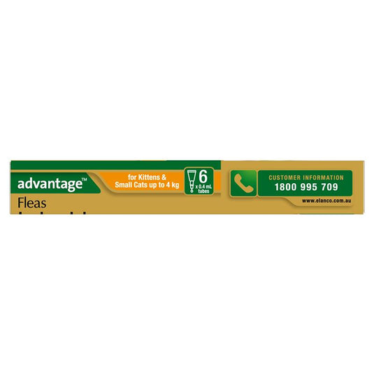 Advantage for Kittens & Cats up to 4kg 6 pack