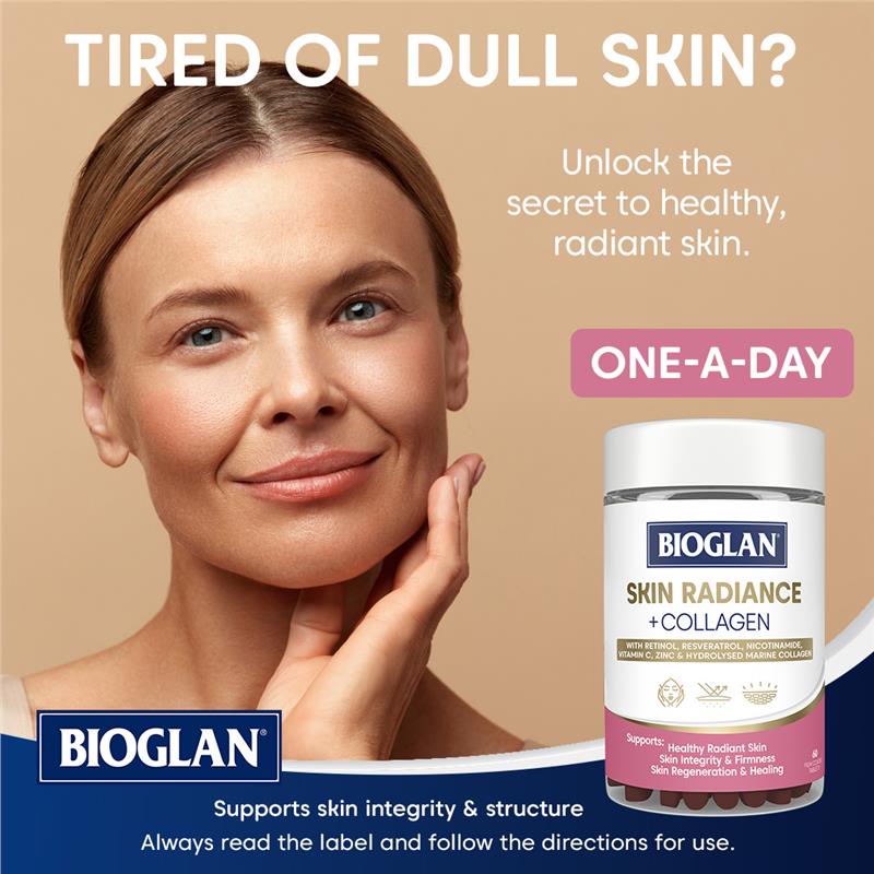 Load image into Gallery viewer, Bioglan Skin Radiance + Collagen 60 Tablets
