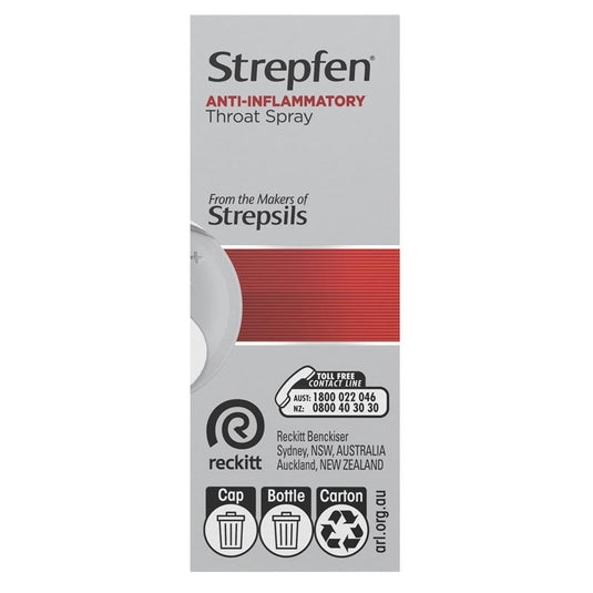 Strepfen Anti-Inflammatory Throat Spray Cherry & Mint Flavour 15ml