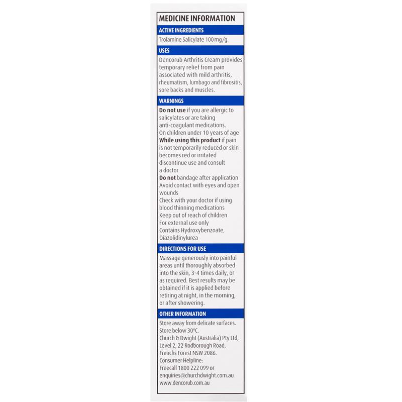 Load image into Gallery viewer, Dencorub Arthritis Cream 100g
