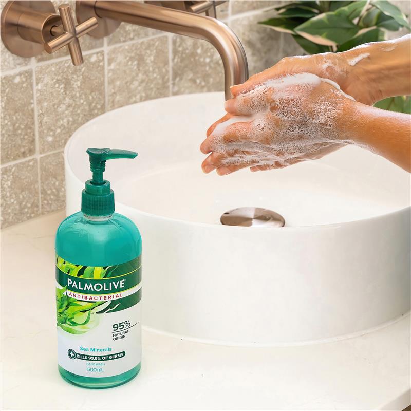Load image into Gallery viewer, Palmolive Antibacterial Softwash Hand Wash Sea Minerals 500ml

