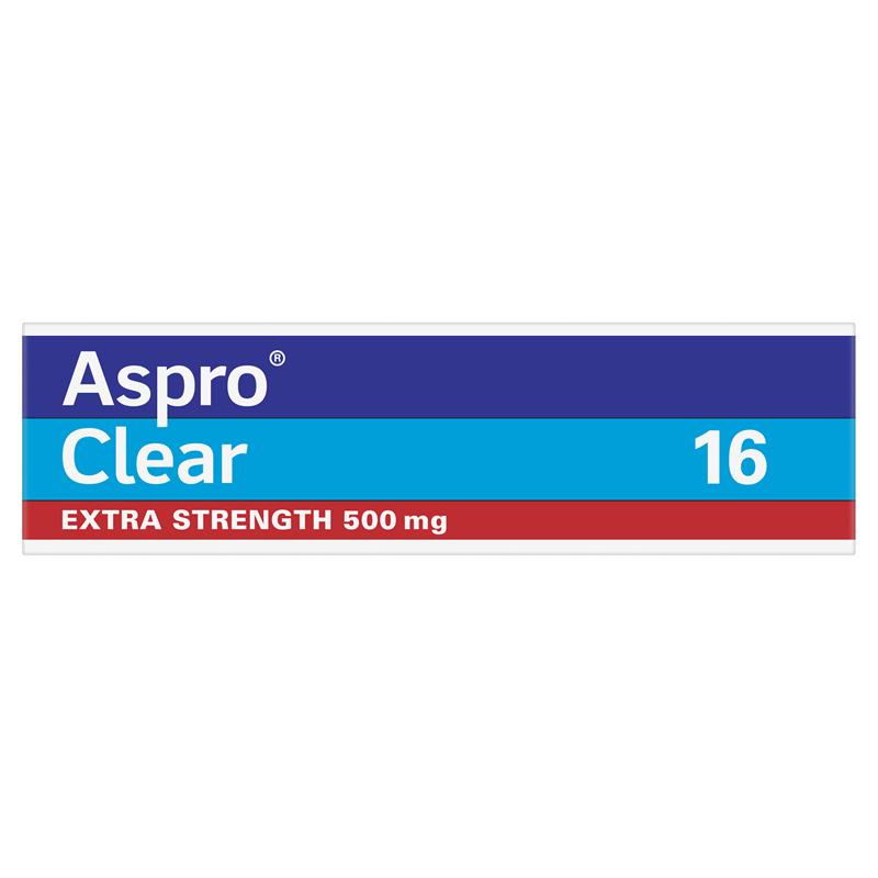 Load image into Gallery viewer, Aspro Clear Extra Strength Pain Relief 16 Soluble Tablets
