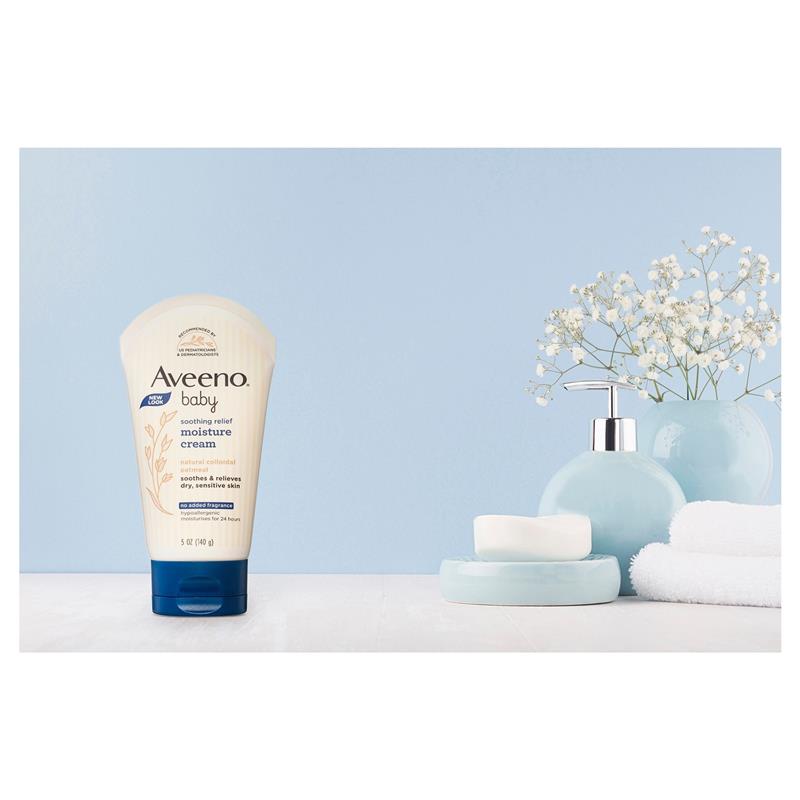 Load image into Gallery viewer, Aveeno Baby Soothing Relief Fragrance Free Moisture Cream 140g
