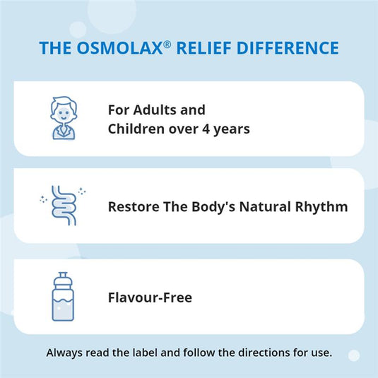 OsmoLax Relief Children's Laxative Powder 35 Dose 298g - Macrogol Constipation Relief with No Salty Taste, Flavour Free & Salt Free