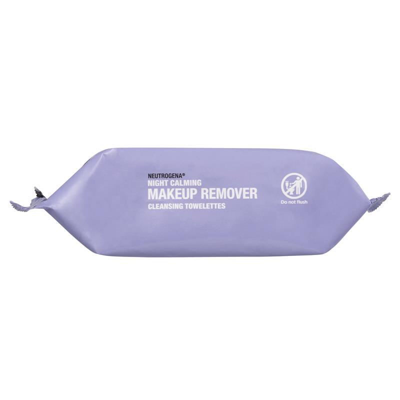 Load image into Gallery viewer, Neutrogena Night Calming Makeup Remover Cleansing Towelettes Wipes 25 Pack
