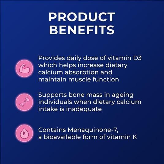 Ostelin Calcium & D3 + K2 120 Tablets Exclusive Size
