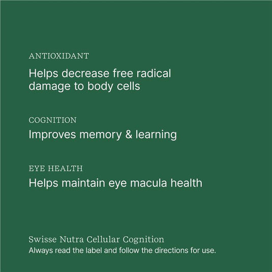 Swisse Nutra Cellular Cognition 60 Tablets