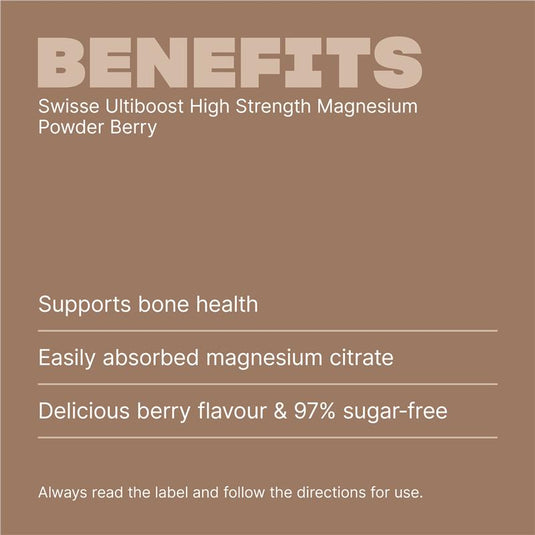 Swisse High Strength Magnesium Powder Berry 180g