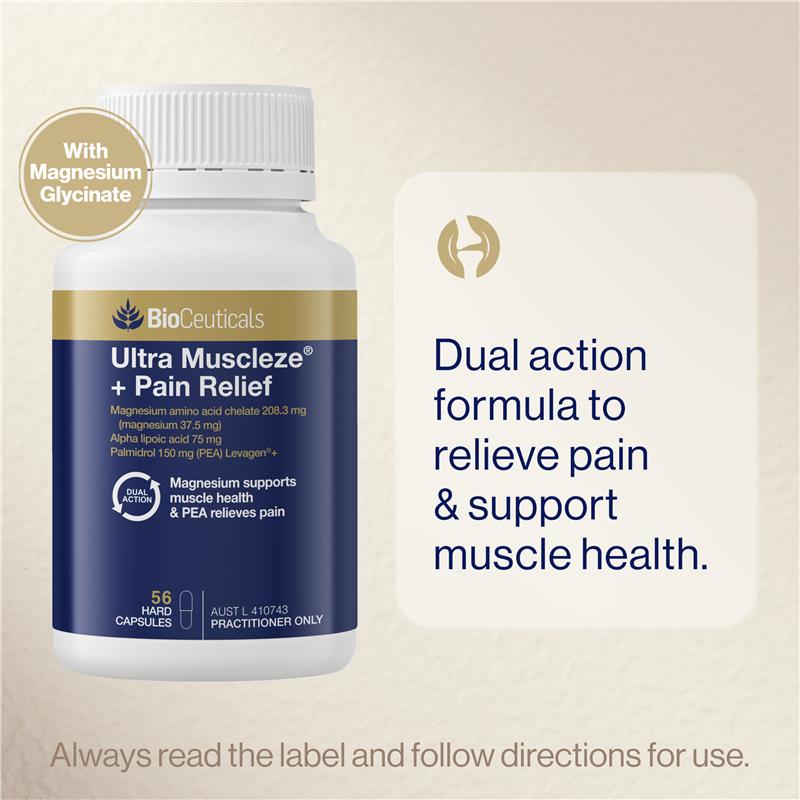 Load image into Gallery viewer, Bioceuticals Ultra Muscleze Pain Relief 56 Capsules
