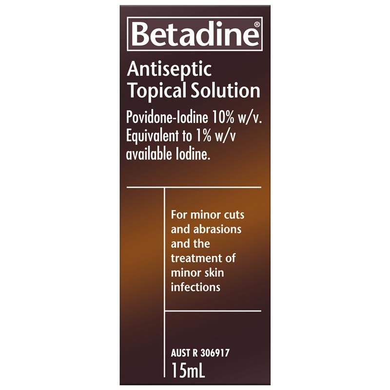 Load image into Gallery viewer, Betadine Antiseptic Topical Solution Liquid 15mL
