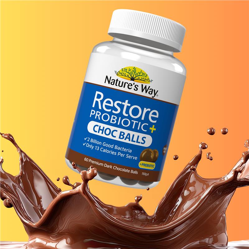 Load image into Gallery viewer, Nature's Way Restore Probiotic Chocolate Balls 60
