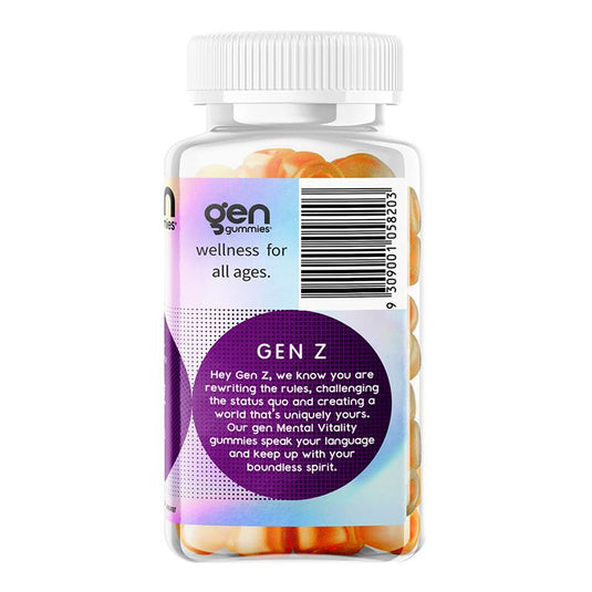 GEN Z Gummies Mental Vitality Tropical 60 Pack