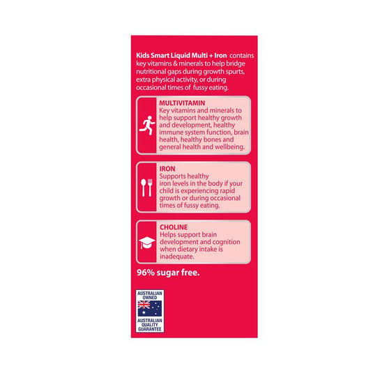 Nature's Way Kids Smart Liquid Multi + Iron 200ml