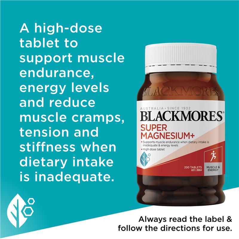 Load image into Gallery viewer, Blackmores Super Magnesium Plus 200 Tablets
