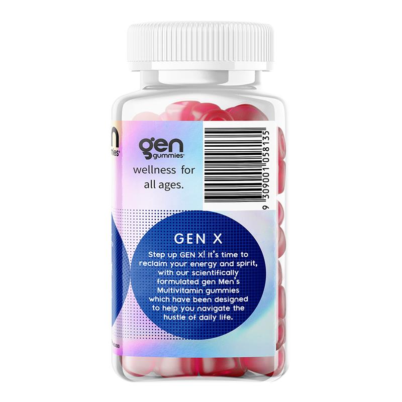 Load image into Gallery viewer, GEN X Gummies Men's Multivitamin Watermelon 60 Pack
