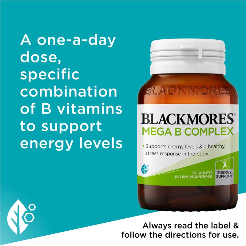 Load image into Gallery viewer, Blackmores Mega B Complex 75 Tablets
