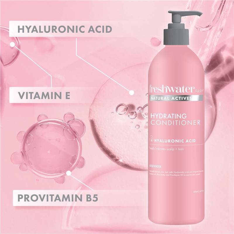 Load image into Gallery viewer, Freshwater Farm Hydrating Hyaluronic Conditioner Rosewater 500ml
